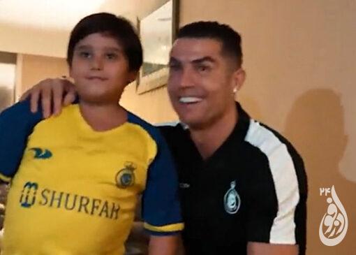 خندههای کریس و به آغوش کشیدن پسربچه ایرانی که بخاطر ندیدن رونالدو گریه کرد 13 آدرین رونالدو