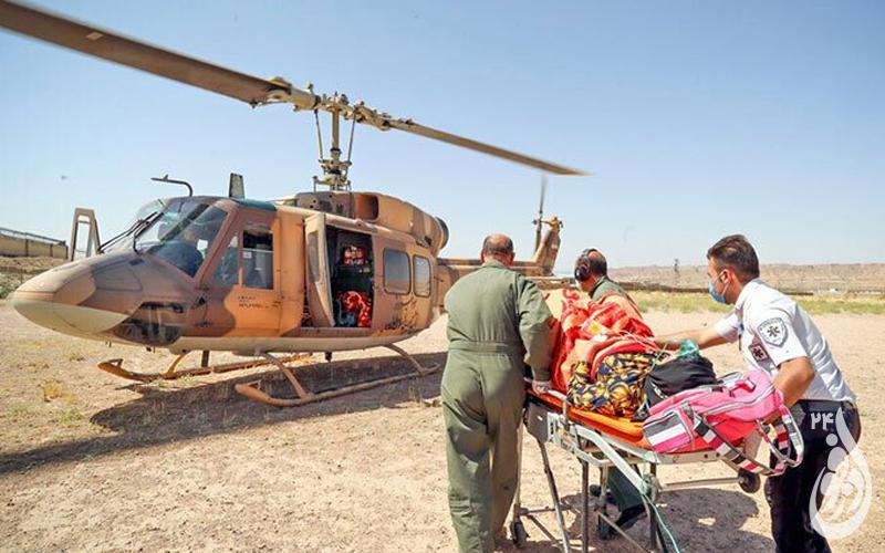 امدادرسانی به سه مادر باردار توسط اورژانس هوایی دزفول 1 امدادرسانی 1